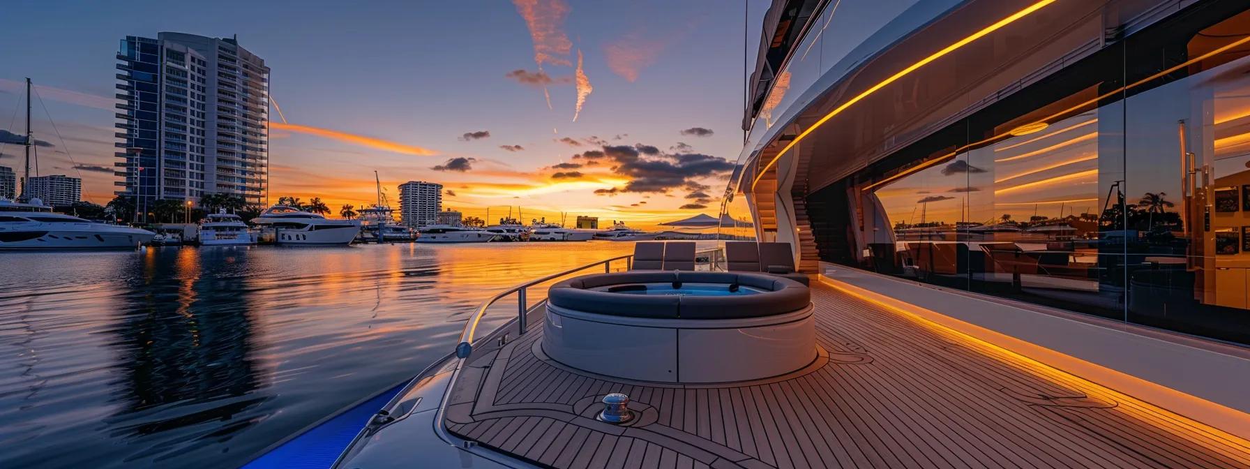 Premier Amenities on Fort Lauderdale Yachts for You