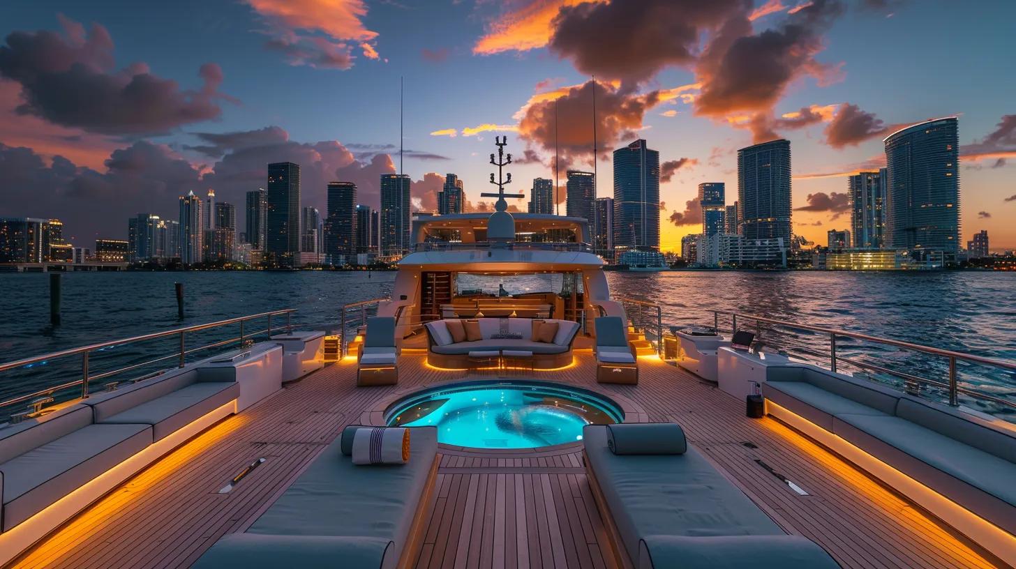 Relax With Luxurious Sun Deck Amenities on Miami Charter Yachts