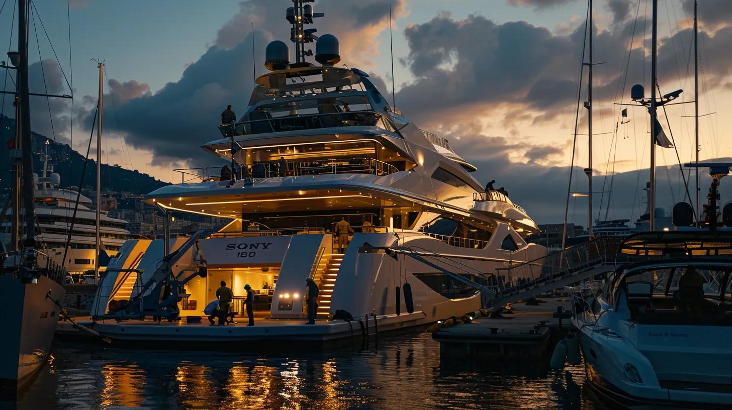 a sleek, modern yacht docked at a bustling marina, surrounded by technicians in uniforms engaging in complex repairs while a digital display shows varying cost estimates, highlighting the urgency and professionalism of emergency yacht repair services.